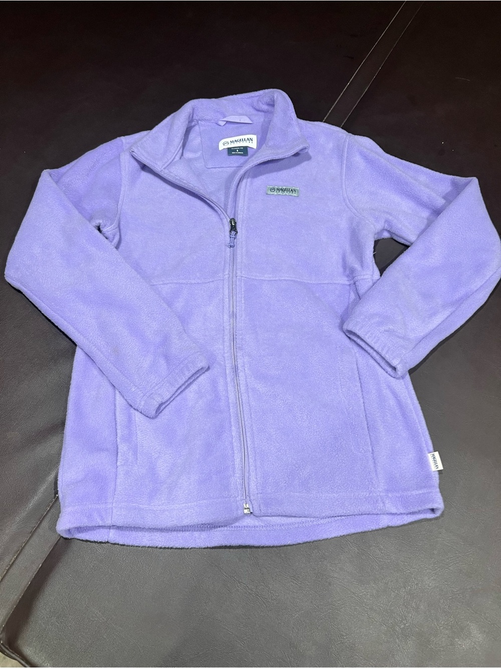 Magellan Outdoors Lavender Full-Zip Fleece Jacket